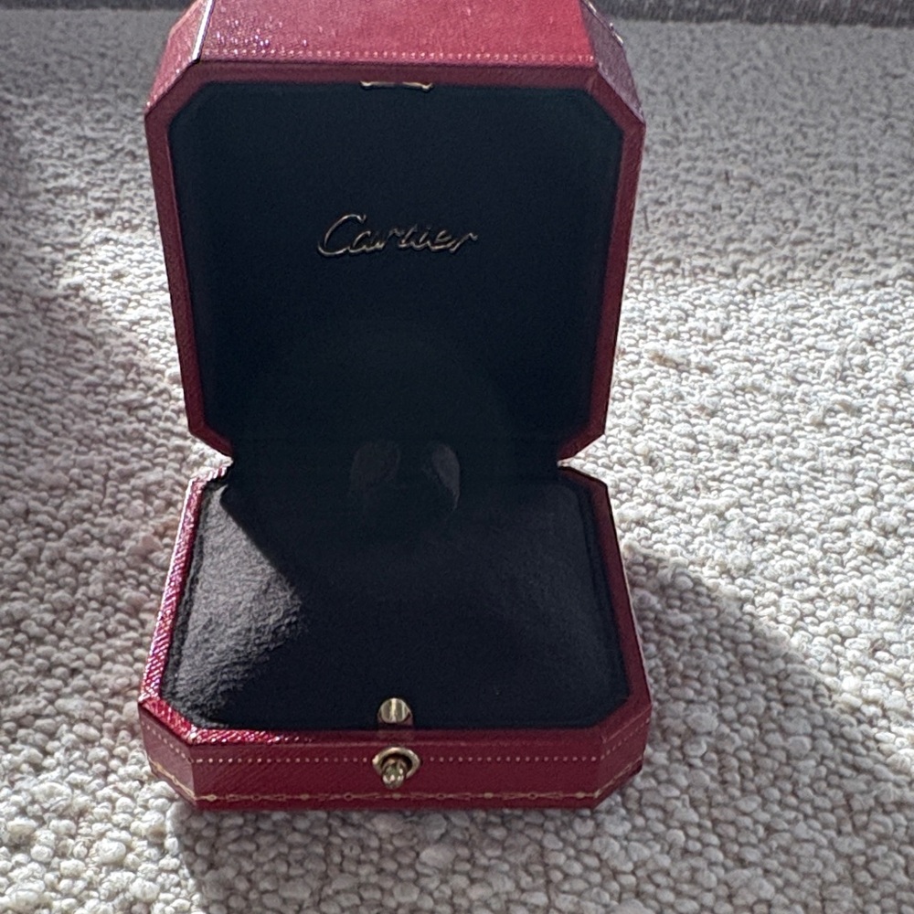 Cartier Red and Black ring Jewelry Box